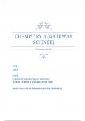 OCR 2023 GCSE CHEMISTRY A (GATEWAY SCIENCE) J248/01: PAPER 1 (FOUNDATION TIER) QUESTION PAPER & MARK SCHEME (MERGED)