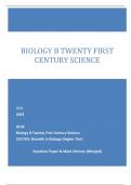 OCR 2023 GCSE Biology B Twenty First Century Science J257/03: Breadth in Biology (Higher Tier) Question Paper & Mark Scheme (Merged) BIOLOGY B TWENTY FIRST  CENTURY SCIENCE
