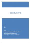 OCR 2023 GCSE Geography B Geography for Enquiring Minds J384/03: Geographical exploration Question Paper & Mark Scheme (Merged) GEOGRAPHY B
