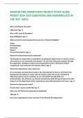 PHOENIX FIRE DEPARTMENT RECRUIT STUDY GUIDE PACKET 2024-2025 QUESTIONS AND ANSWERS&semi;&lpar;ACE IN THE TEST 100&percnt;&rpar;