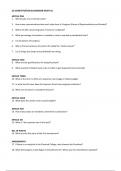 Constitution study guide worksheet with test question's 