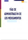 Farmacología- vías de administración de los medicamentos 