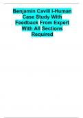 benjamin cavill i  human case study with feedback from expert with all sections required