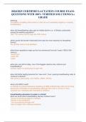 2024&sol;2025 CERTIFIED LACTATION COURSE EXAM-QUESTIONS WITH 100&percnt; VERIFIED SOLUTIONS&sol;A&plus; 