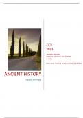 OCR 2023 ANCIENT HISTORY H407/21: REPUBLIC AND EMPIRE A LEVEL QUESTION PAPER & MARK SCHEME (MERGED)