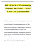 CLG 006 Certifying Officer Legislation Training for Purchase Card Payment -DAU(2024)