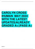 CAROLYN CROSS IHUMAN MAY 2024 WITH THE LATEST UPDATES|ALREADY GRADED A+||PASS A+