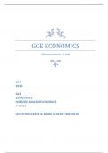 OCR 2023 GCE ECONOMICS H460/02: MACROECONOMICS A LEVEL QUESTION PAPER & MARK SCHEME (MERGED)