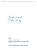 Design and  Technology Problem solving in Product Design OCR 2023 Design and Technology H406/02: Problem solving in Product Design A Level Question Paper & Mark Scheme (Merged)