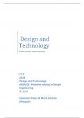 OCR 2023 Design and Technology H404/02: Problem solving in Design Engineering A Level Question Paper & Mark Scheme (Merged)