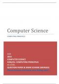 OCR 2023 COMPUTER SCIENCE H046/01: COMPUTING PRINCIPLES AS LEVEL QUESTION PAPER & MARK SCHEME (MERGED)