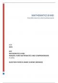 OCR 2023 GCE MATHEMATICS B MEI H640/03: PURE MATHEMATICS AND COMPREHENSION A LEVEL QUESTION PAPER & MARK SCHEME (MERGED)  