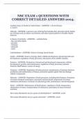 NSC EXAM 1 QUESTIONS WITH CORRECT DETAILED ANSWERS 2024&period;