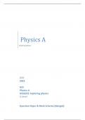 OCR 2023 GCE Physics A H556/02: Exploring physics A Level