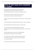 APEA 3P TEST BANK WITH ANSWERS &lpar;A&plus; GUIDE&rpar;&period;
