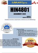 HIN4801 Assignment 2 &lpar;COMPLETE ANSWERS&rpar; 2024 - DUE 15 May 2024