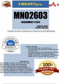 MNO2603 Assignment 4 2024 (340595)