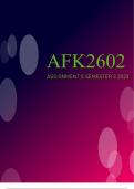 AFK2602 Assignment 5 Semester 2 2024