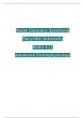 Acute Coronary Syndrome NURS 611 Advanced Pathophysiology
