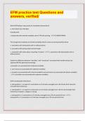 EFM practice test Questions and  answers&comma; verified&sol;&vert; LATEST EXAM PREDICTIONS 2024