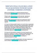 NRNP 6531 FINAL EXAM 2024 LATEST EXAM QUESTIONS WITH DETAILED ANSWERS (VERIFIED ANSWERS)