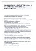 PSIO 305 EXAM 4 BAO &lpar;SPRING 2024 U OF A PSIO 305 WITH DR BOA&rpar; QUIZZES & ANS&excl;&excl;