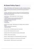 IB Global Politics Paper 2