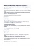 Maternal-Newborn & Women's Health