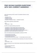 PSIO 305 BAO QUIZZES QUESTIONS QITH 100&percnt; CORRECT ANSWERS&excl;&excl;