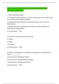 Sports Marketing Final Exam 2024 Questions With Complete Solutions&excl;&excl;
