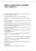 NBME 31 QUESTIONS & ANSWERS 100&percnt; CORRECT&excl;&excl;