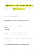 TREC State Exam 2024 2025 with 100&percnt; correct answers