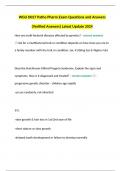 WGU D027 Patho Pharm Exam Questions and Answers &lpar;Verified Answers&rpar; Latest Update 2024