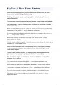 ProStart 1 Final Exam Review&period;