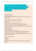 The Trade Desk EDGE&colon; Marketing Foundations EXAM QUESTIONS AND COMPLETE VERIFIED SOLUTIONS 2024&sol;2025