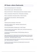 3P Exam- others flashcards