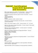 PMHNP Certification Exam / 632 Questions and Answers 2024-2025