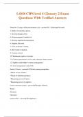 L4M8 CIPS level 4 Glossary 2 Exam Questions With Verified Answers