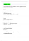 ACSM - CEP|466 Test Review (Comprehension Questions)With Correct Answers|61 Pages
