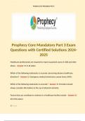 Prophecy Core Mandatory Part 3 Exam Questions with Certified Solutions 2024-2025