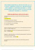 2024 NFHS BASKETBALL RULES EXAMS 1 & 2 (2  LATEST VERSIONS) WITH ALL 200 QUESTIONS  AND CORRECT ANSWERS GRADED A+ / NFHS  BASKETBALL RULES LATEST ACTUAL EXAMS ALREADY GRADED A+ (NEWEST)
