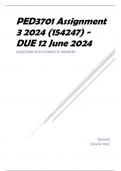 PED3701 Assignment 3 2024 (154247) - DUE 12 June 2024