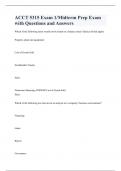ACCT 5315 Exam 1&sol;Midterm Prep Exam with Questions and Answers