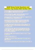 QASP Study Guide Questions and Answers Top Graded 2024 Verified 100%