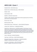 ARCH 249 - Exam 1&period;