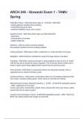 ARCH 249 - Glowacki Exam 1 - TAMU Spring &lpar;1&rpar;
