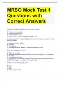 MRSO Mock Test 1 Questions with Correct Answers 