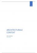 Architecturale context (vastgoed jaar 1) 