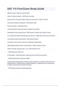 DAT 115 Final Exam Study Guide
