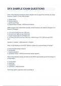 DFX SAMPLE EXAM QUESTIONS&period;